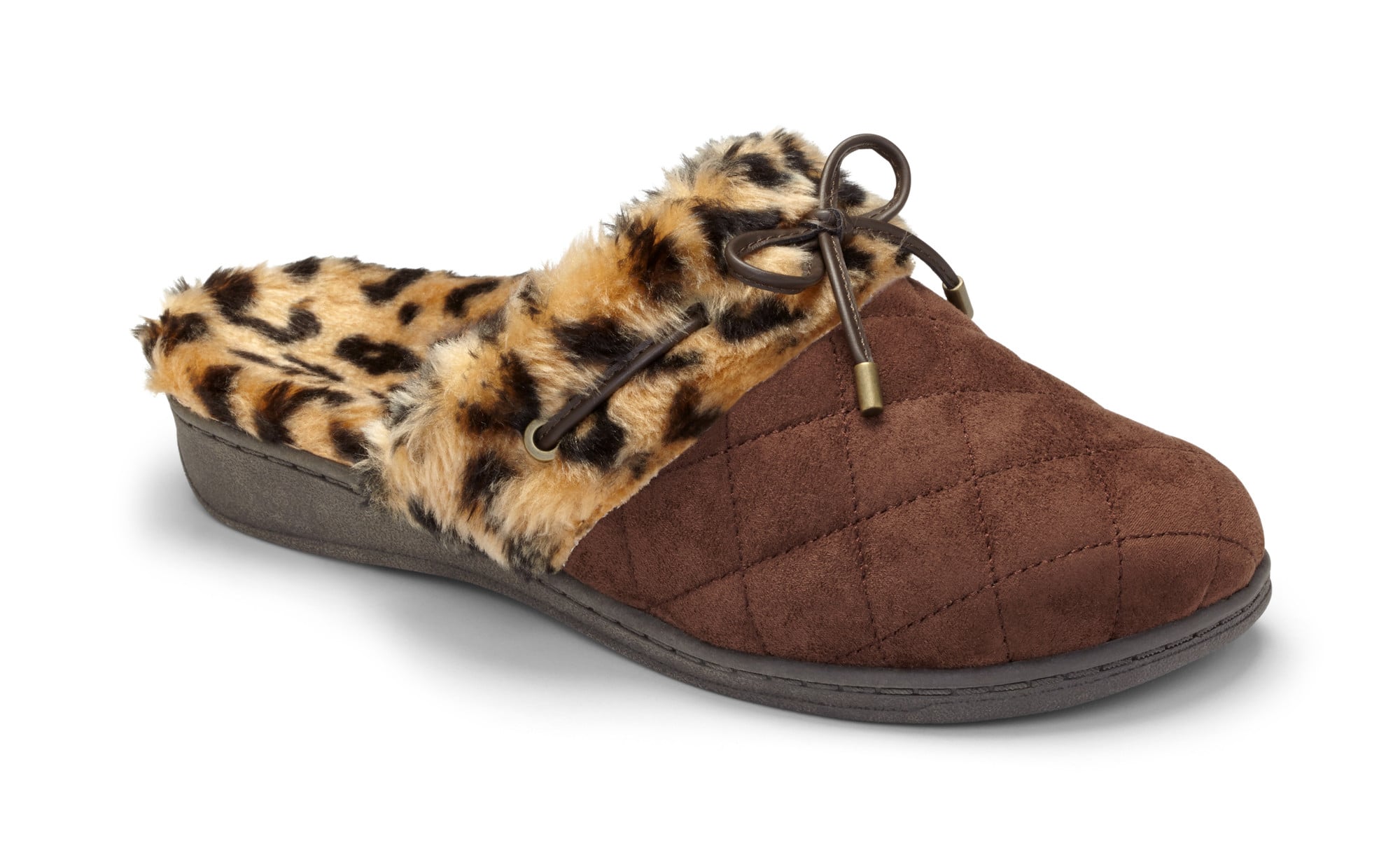 Vionic Pleasant Women's Orthotic Support Slippers - Dark Brown main