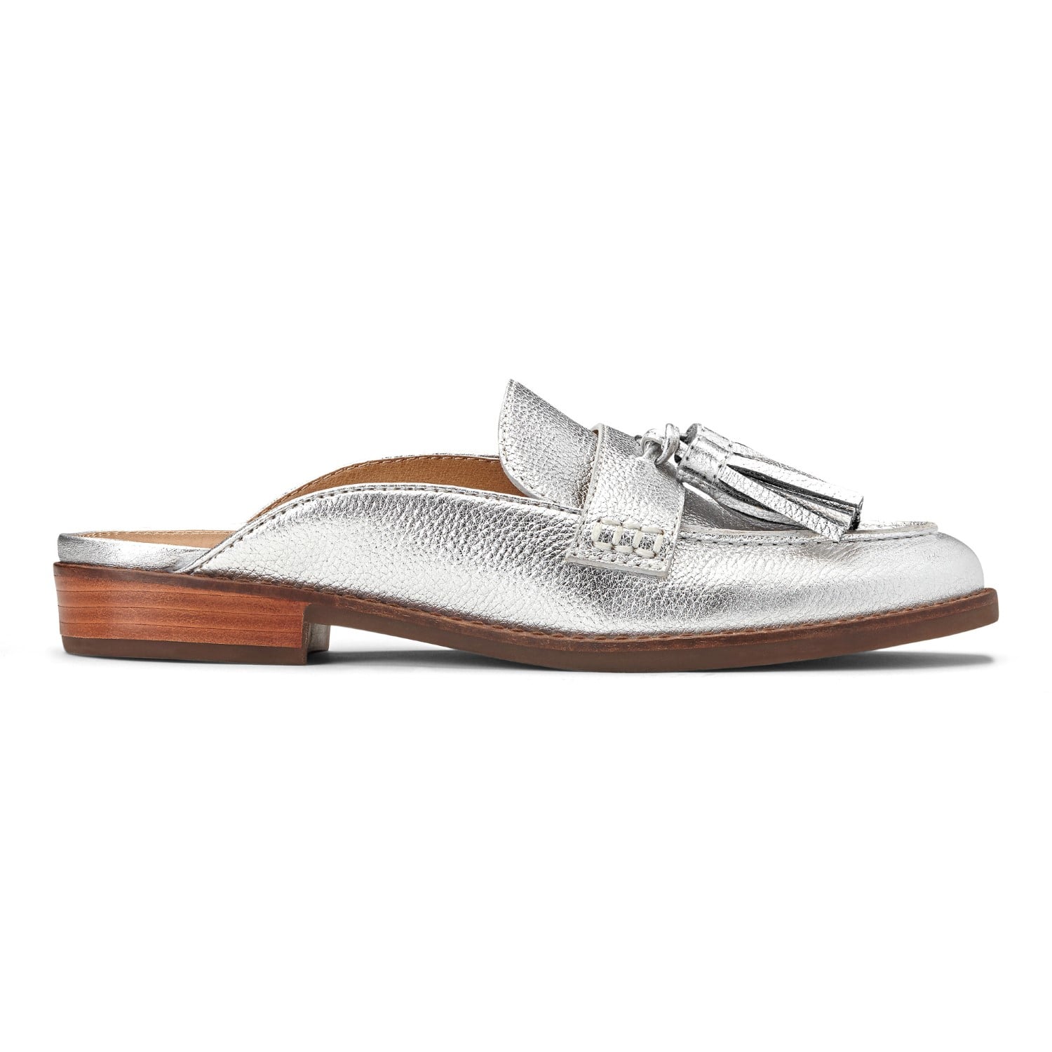 Vionic Wise Reagan - Women's Casual Mule - 4 right view Silver
