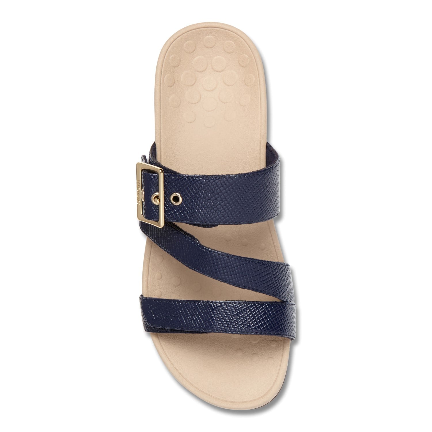 Vionic Pacific Rio - Women's Adjustable Platform Sandal - Navy Lizard - 3 top view