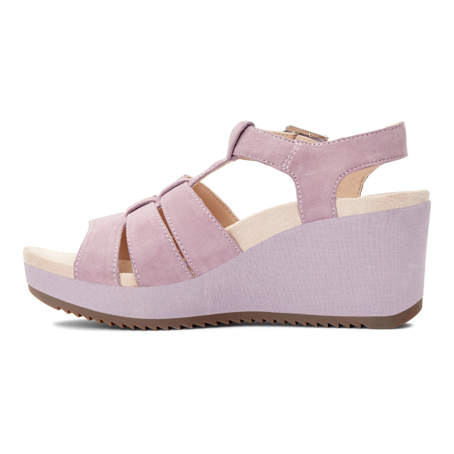 Vionic Tawny Women's Wedge Sandal - Mauve - 2 left view