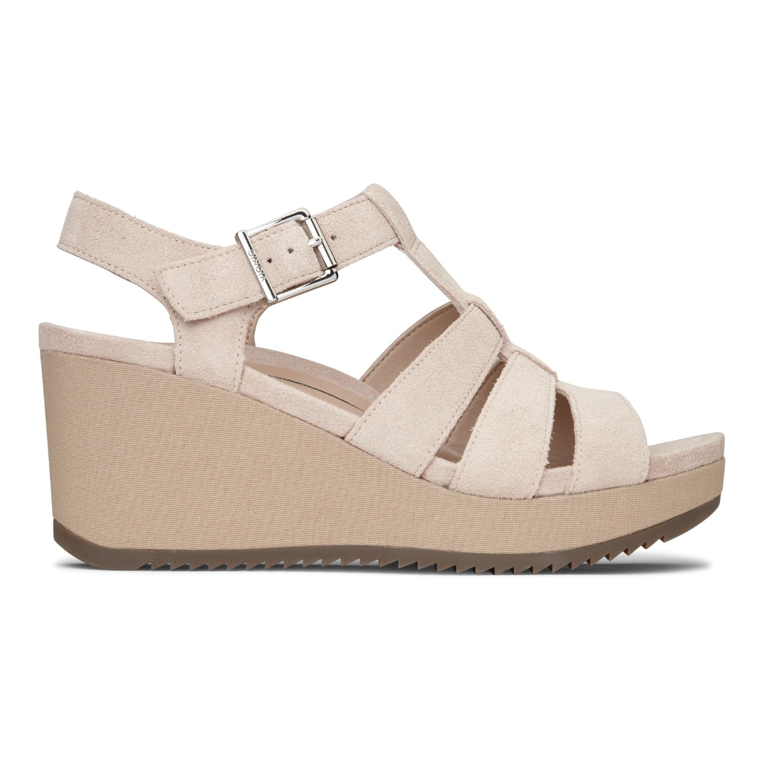 Vionic Tawny Women's Wedge Sandal - Nude - 4 right view