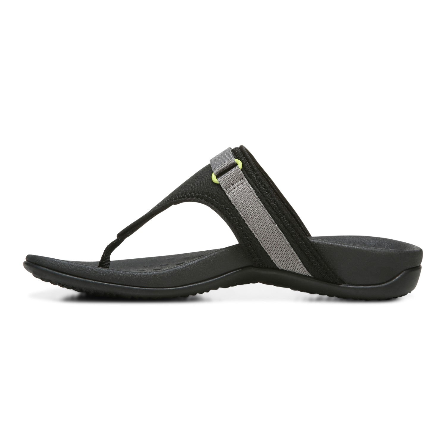 Vionic Tiffany Women's Toe Post Supportive Sandal - Black - 2 left view