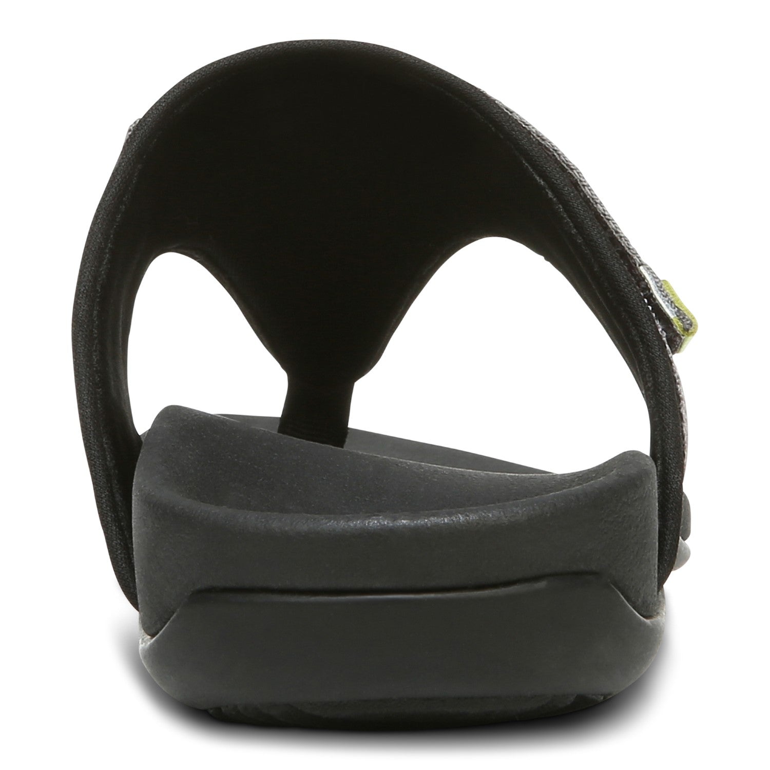Vionic Tiffany Women's Toe Post Supportive Sandal - Black - 5 back view
