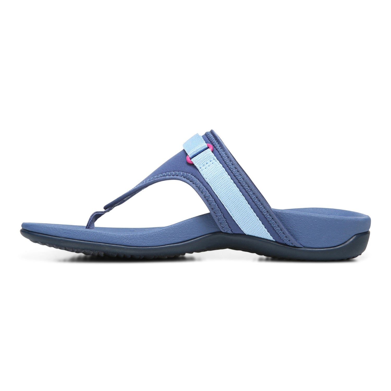 Vionic Tiffany Women's Toe Post Supportive Sandal - Indigo - 2 left view