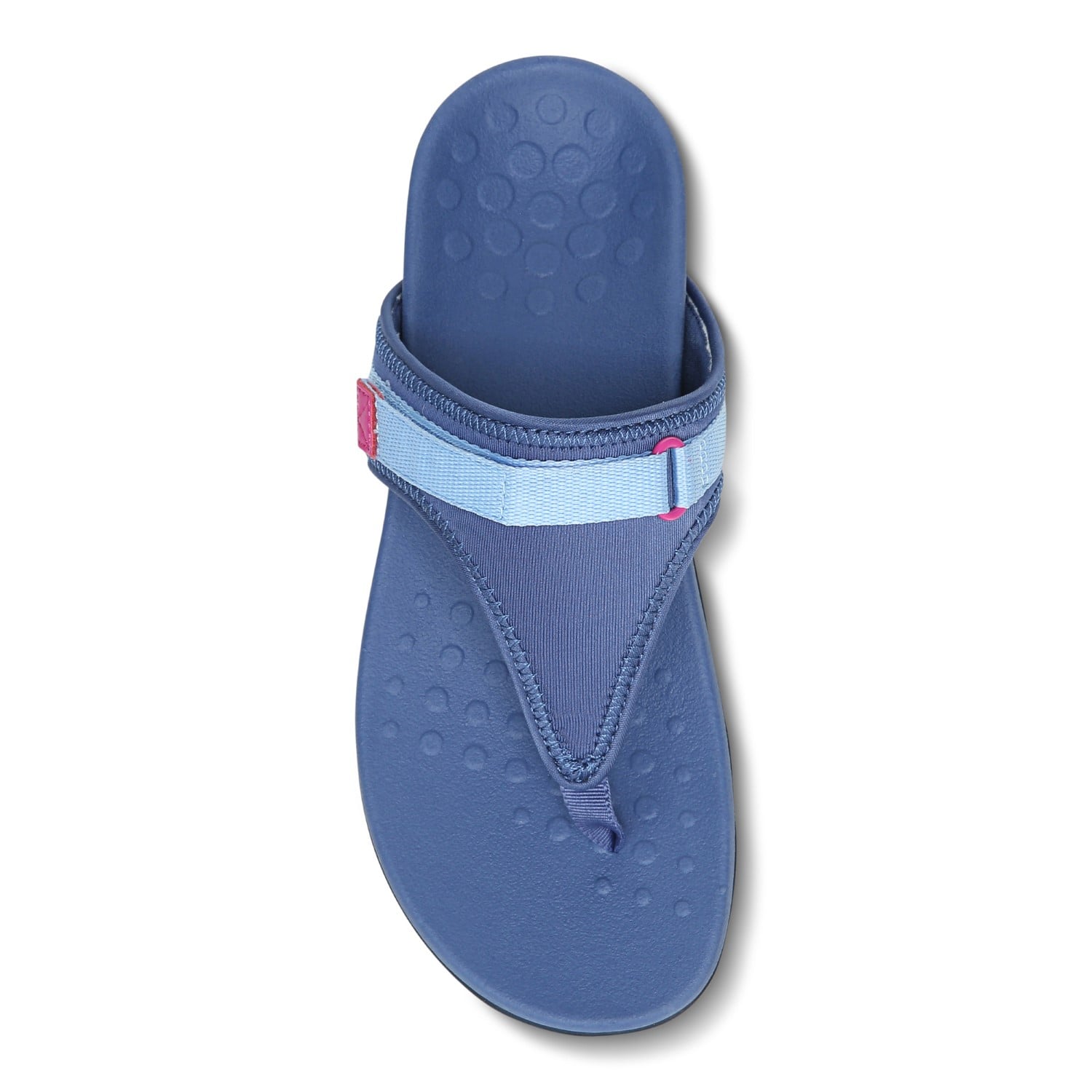 Vionic Tiffany Women's Toe Post Supportive Sandal - Indigo - 3 top view
