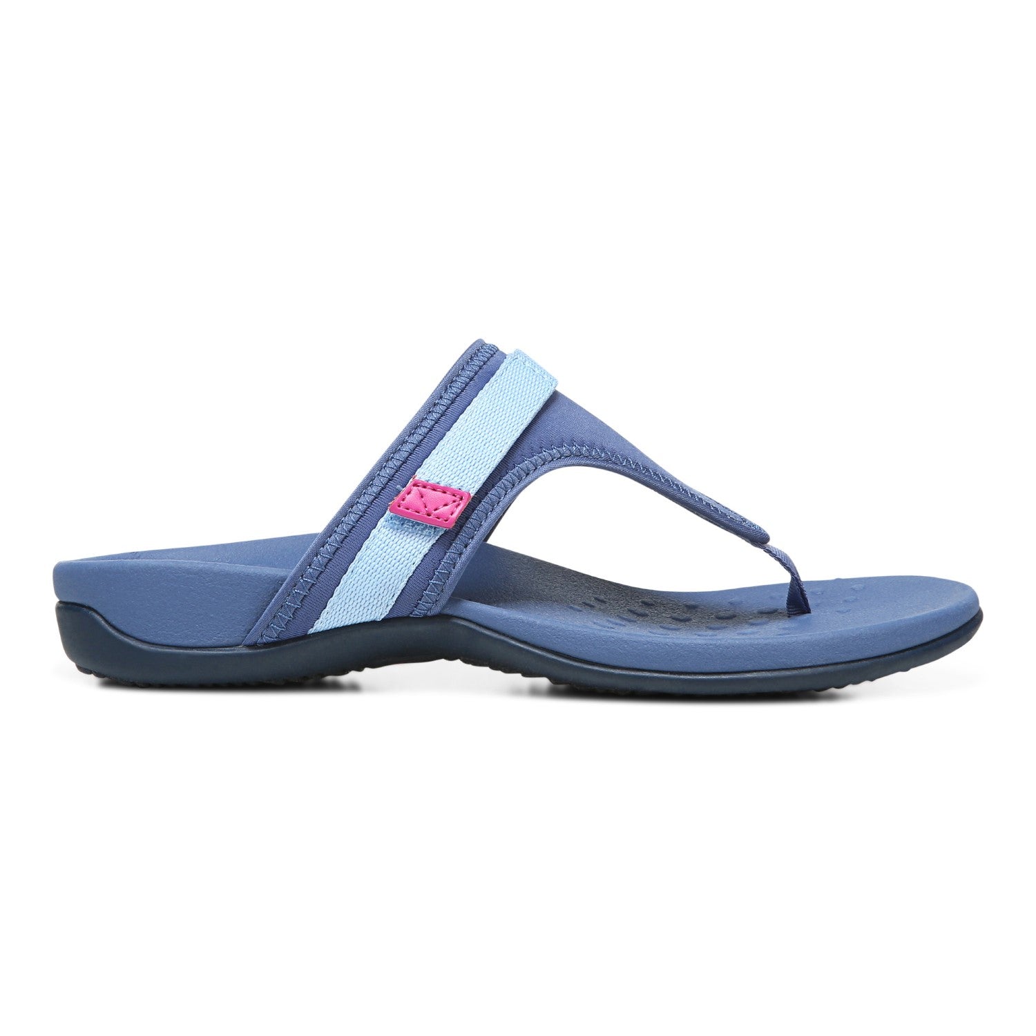 Vionic Tiffany Women's Toe Post Supportive Sandal - Indigo - 4 right view