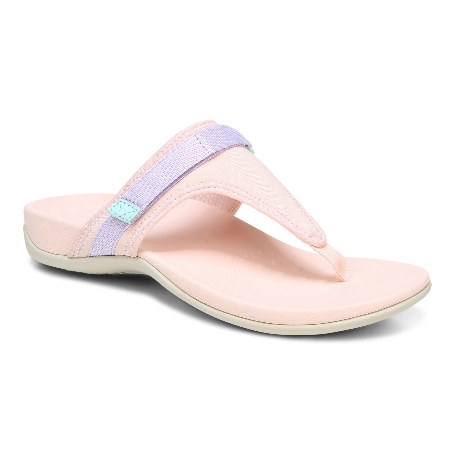 Vionic Tiffany Women's Toe Post Supportive Sandal in Pale Blush
