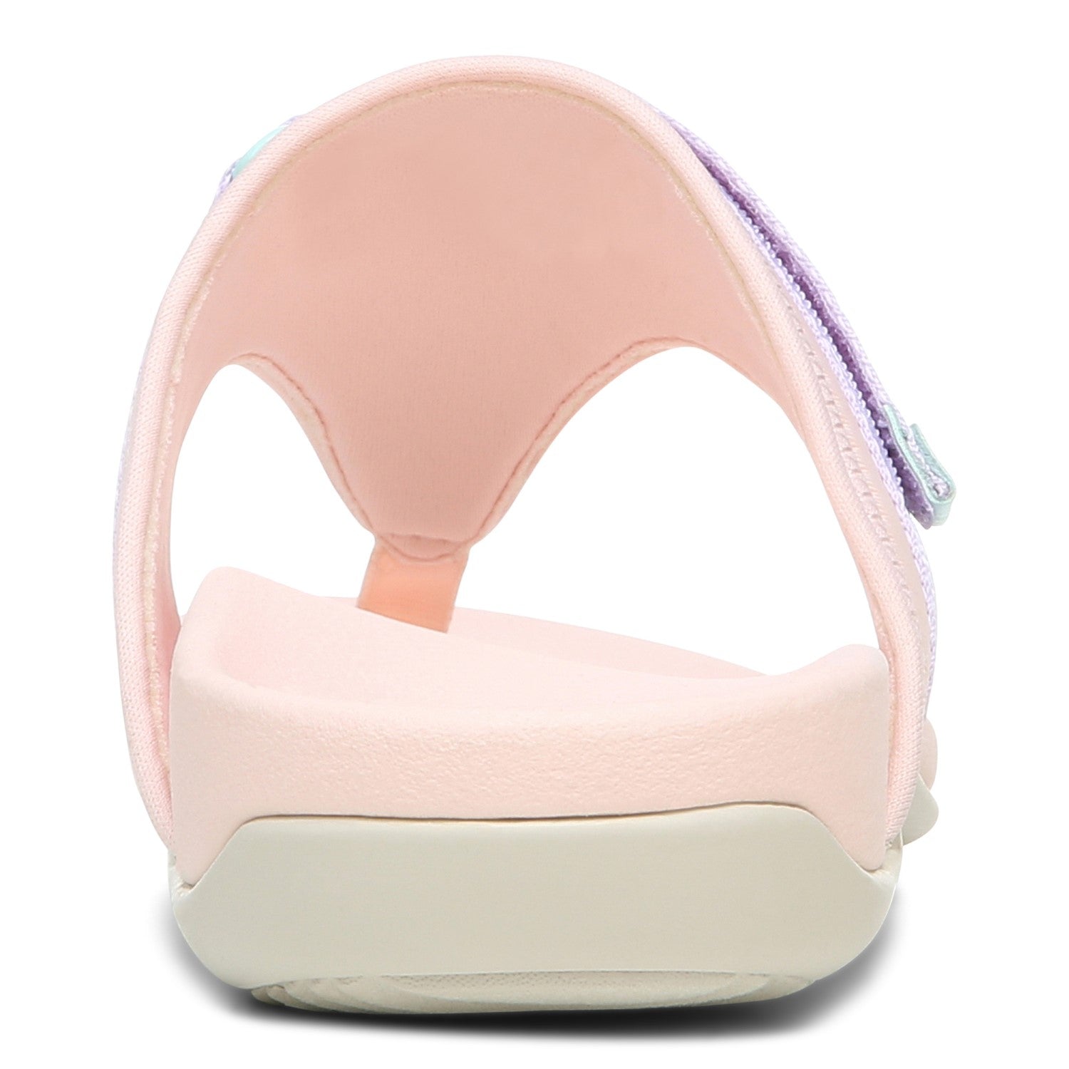 Vionic Tiffany Women's Toe Post Supportive Sandal - Pale Blush - 5 back view