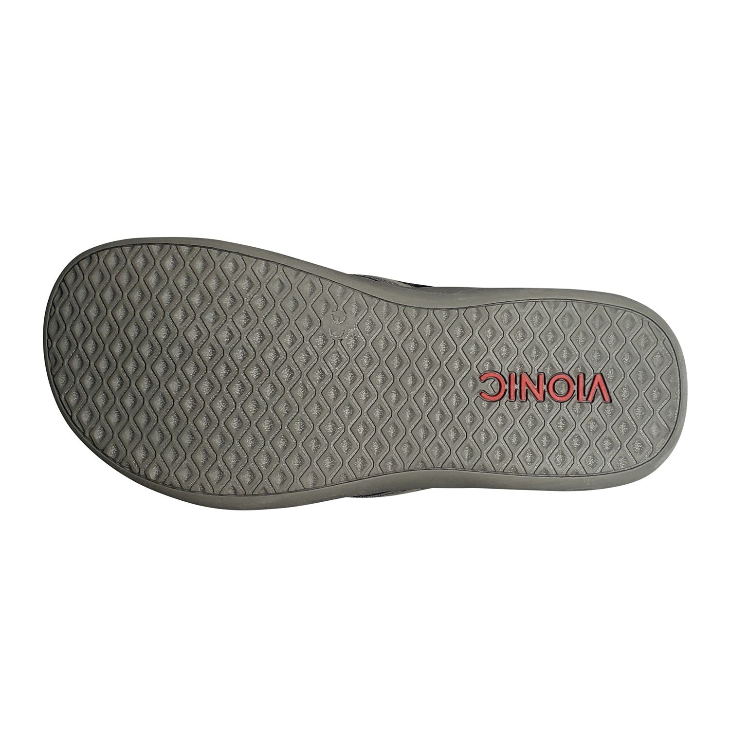 Vionic Tide II - Women's Leather Orthotic Sandals - Orthaheel - Grey  Floral Bottom
