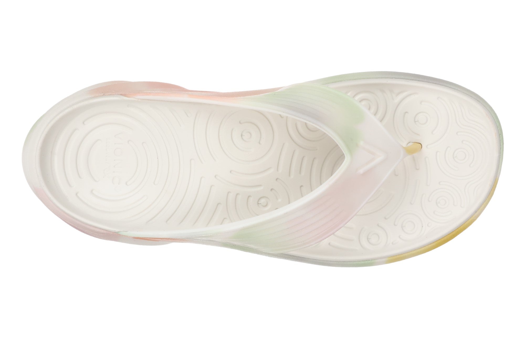 Vionic Tide RX Unisex Recovery Cushioned Orthotic Sandal - Poppy Multi Orange - Orange-3