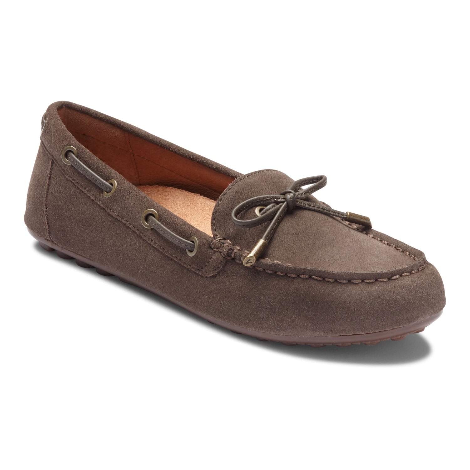 Vionic Honor Virginia - Women's Supportive Boat Shoe - Greige - 1 main view