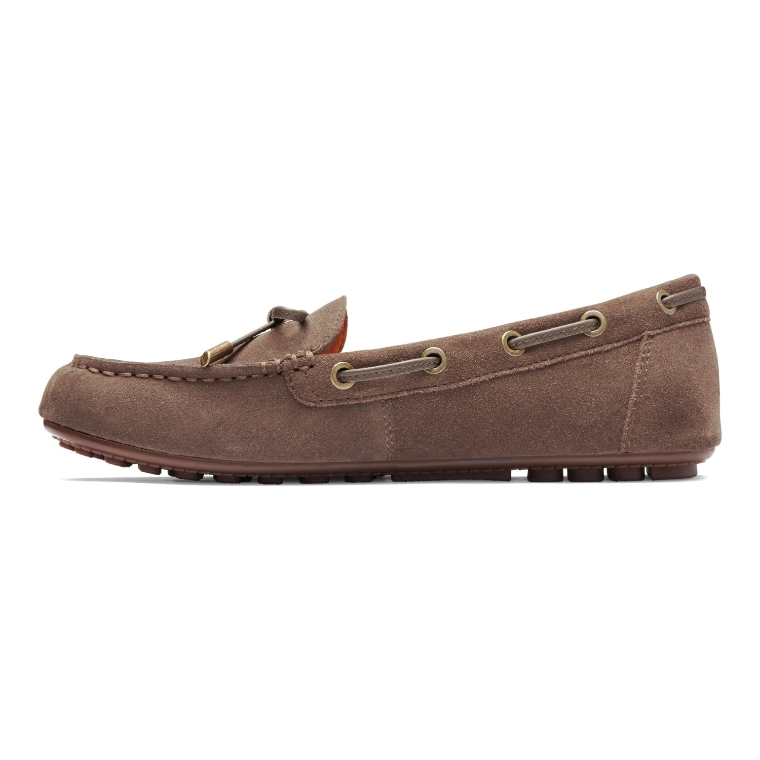 Vionic Honor Virginia - Women's Supportive Boat Shoe - Greige - 2 left view