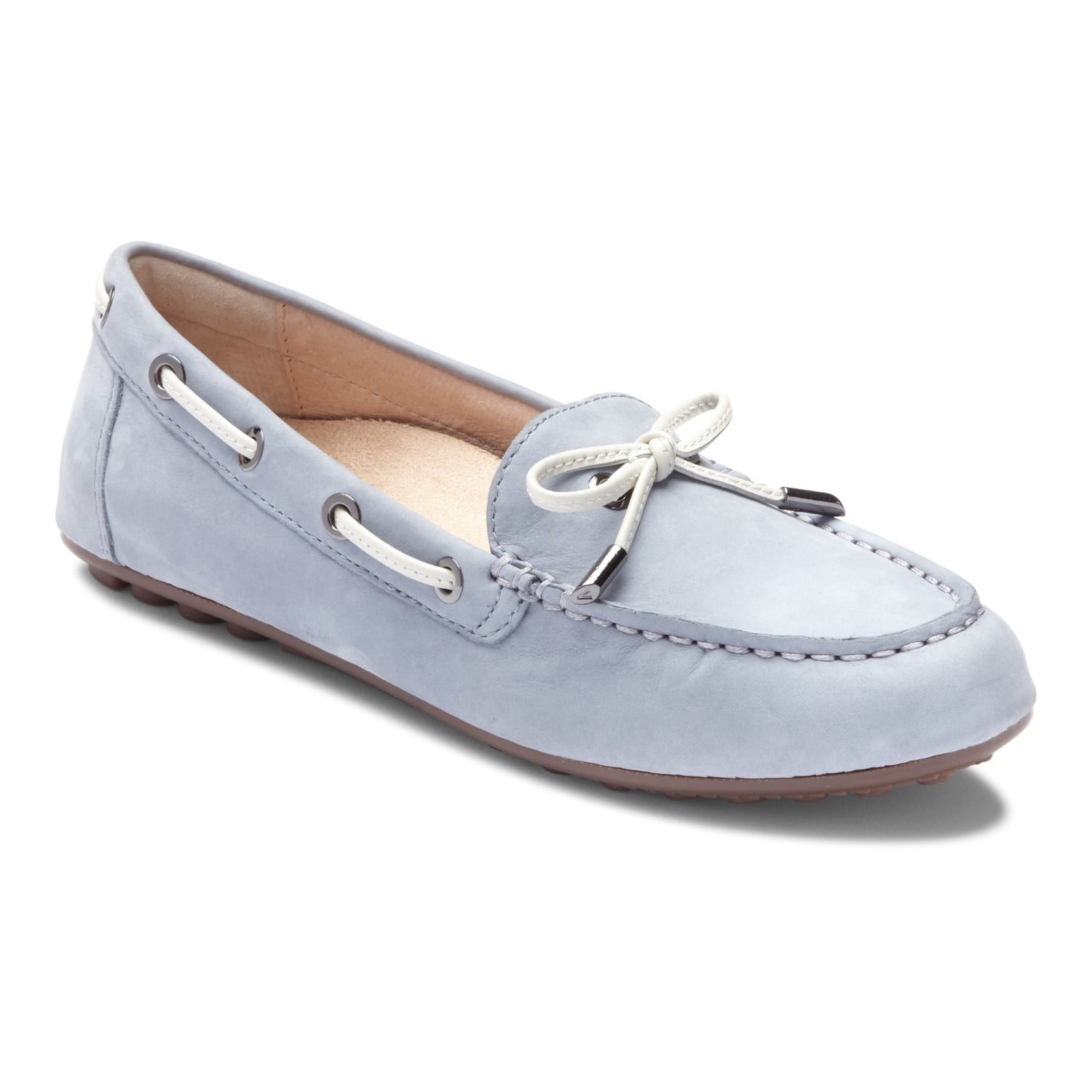 Vionic Honor Virginia - Women's Supportive Boat Shoe - Light Blue - 1 main view