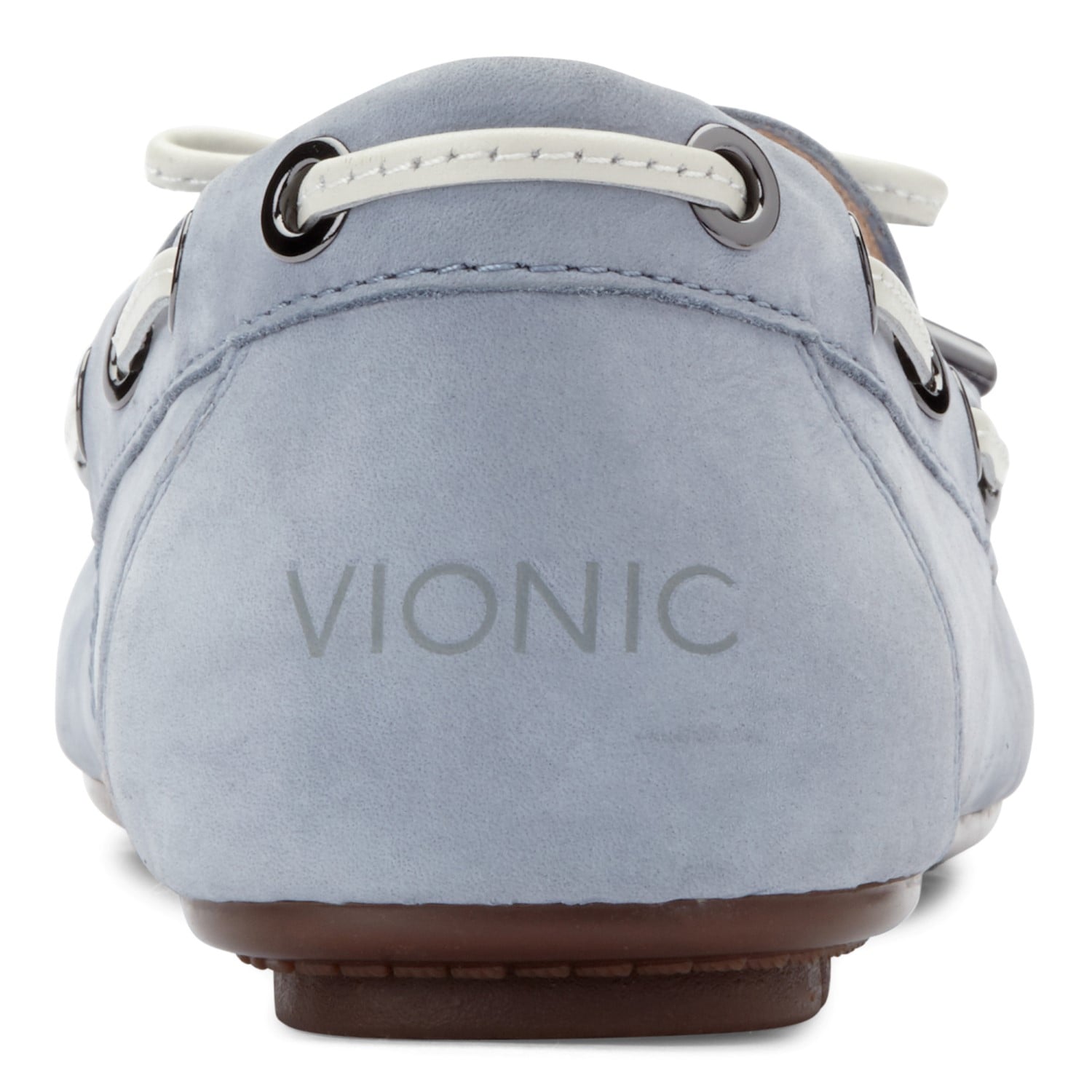 Vionic Honor Virginia - Women's Supportive Boat Shoe - Light Blue - 5 back view