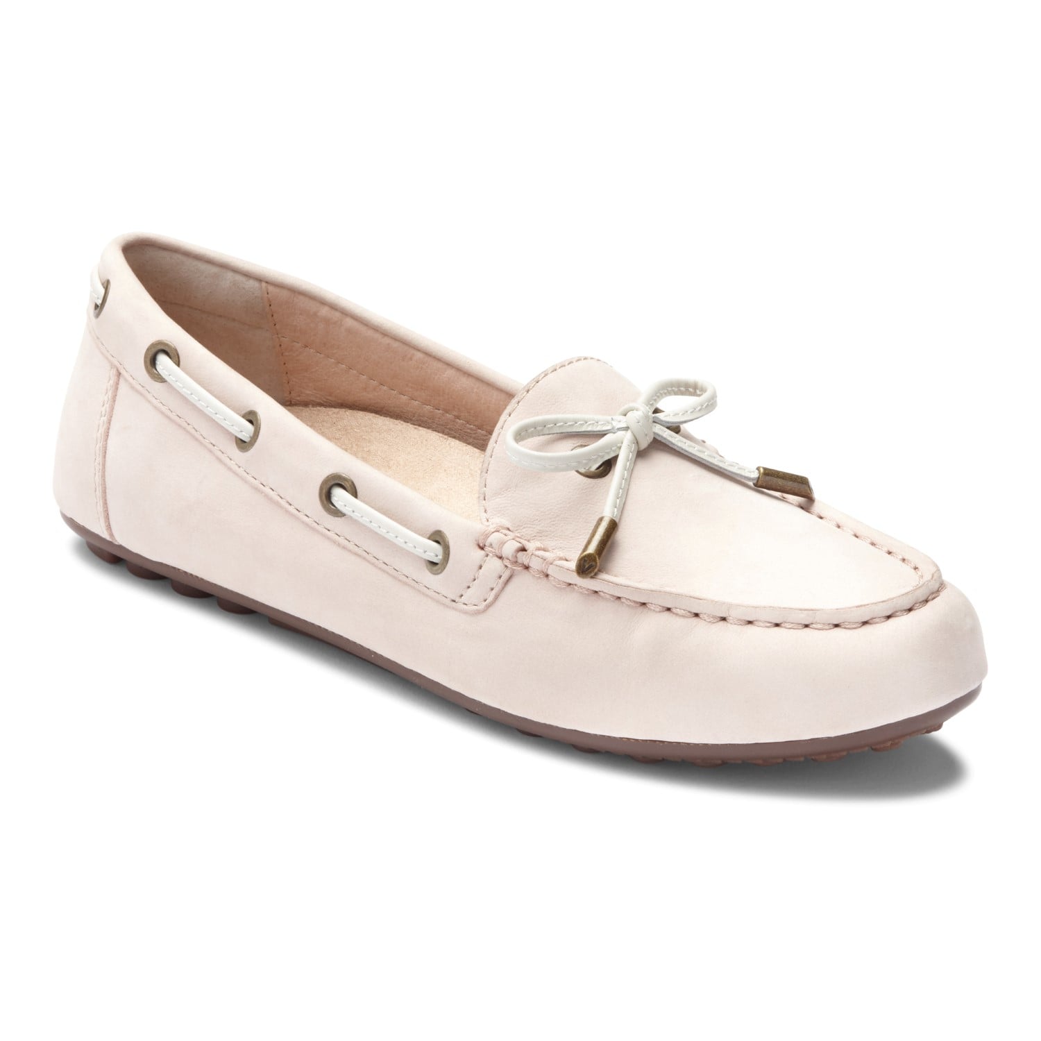 Vionic Honor Virginia - Women's Supportive Boat Shoe - Light Pink - 1 main view