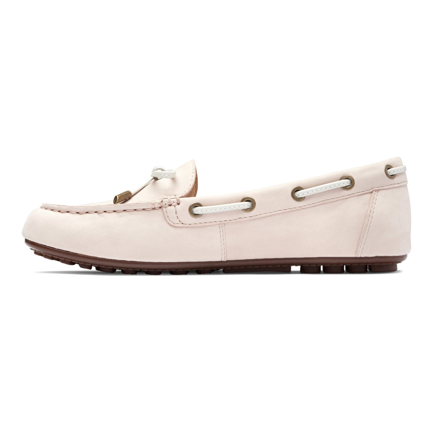 Vionic Honor Virginia - Women's Supportive Boat Shoe - Light Pink - 2 left view