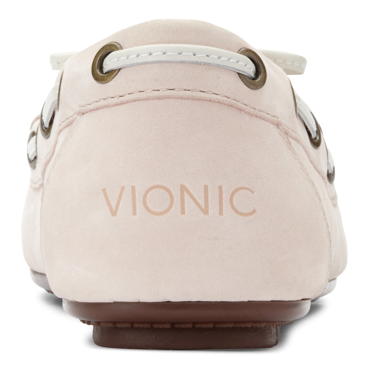 Vionic Honor Virginia - Women's Supportive Boat Shoe - Light Pink - 5 back view