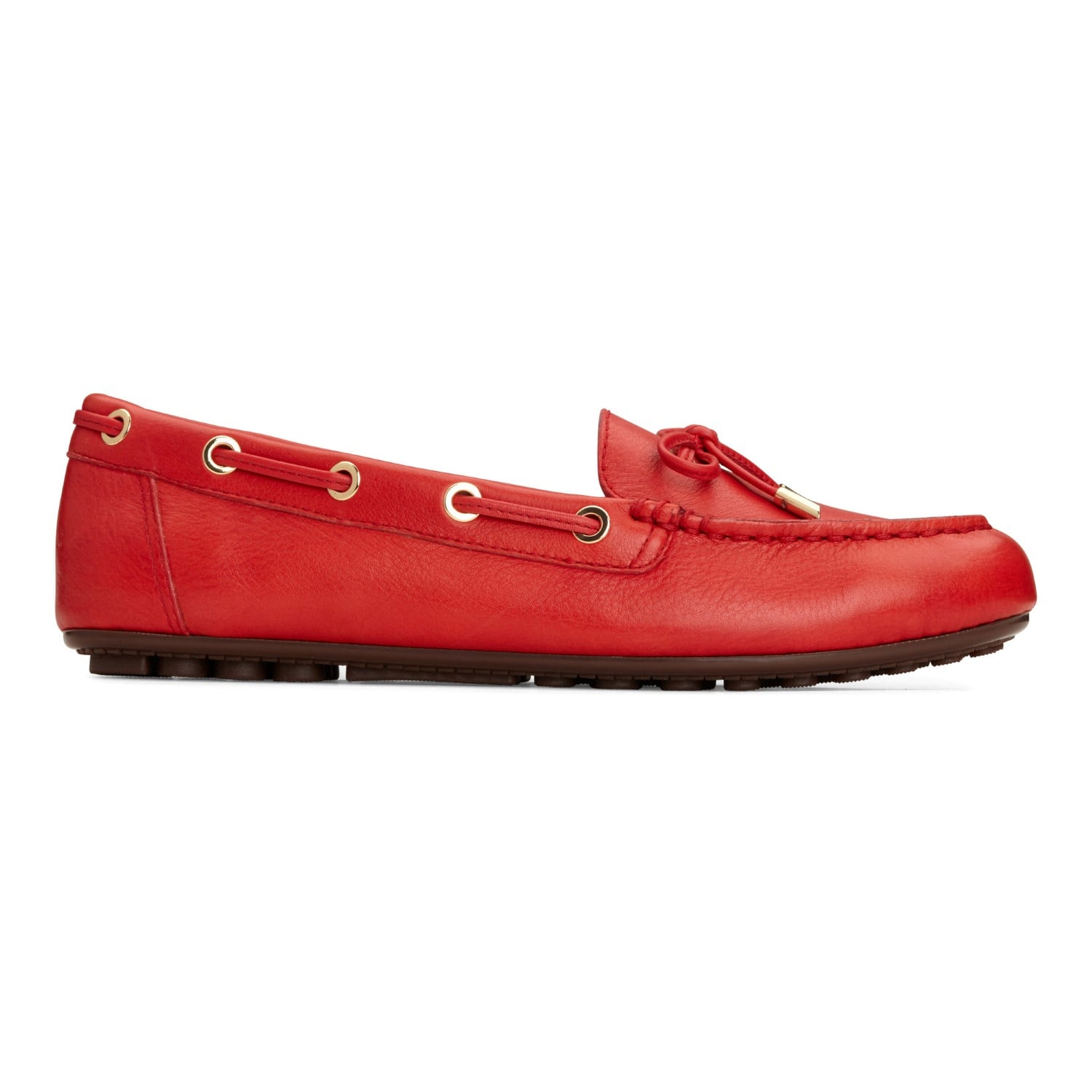 Vionic Honor Virginia - Women's Supportive Boat Shoe - Cherry Leather - 4 right view