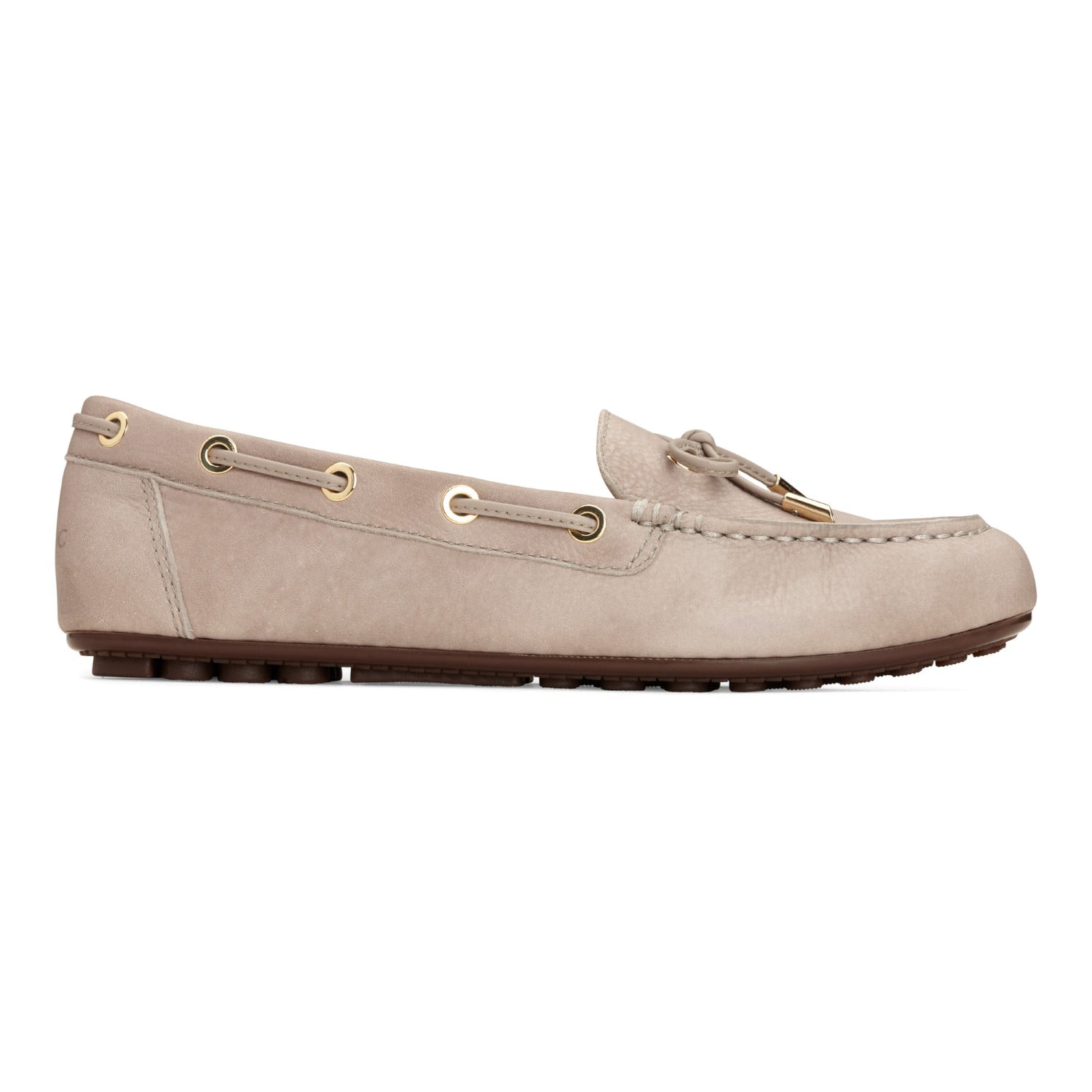 Vionic Honor Virginia - Women's Supportive Boat Shoe - Nude Leather - 4 right view
