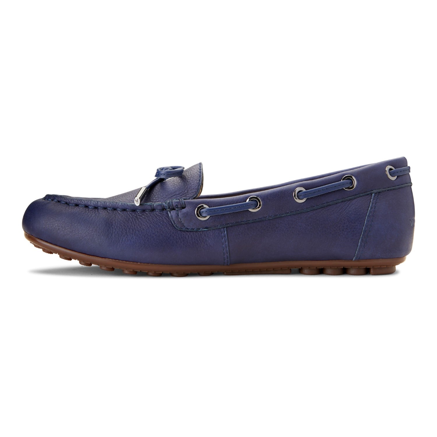 Vionic Honor Virginia - Women's Supportive Boat Shoe - Twilight Leather - 2 left view