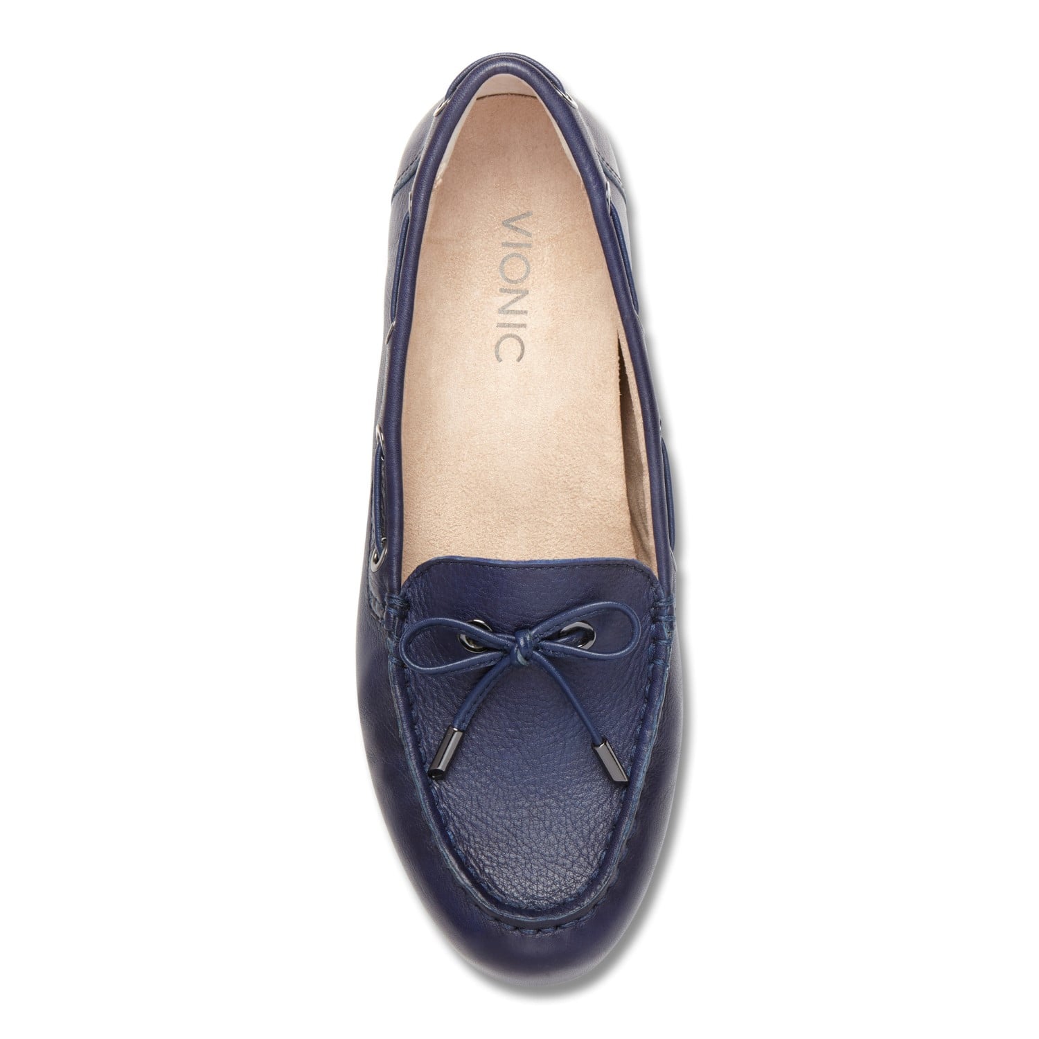 Vionic Honor Virginia - Women's Supportive Boat Shoe - Twilight Leather - 3 top view