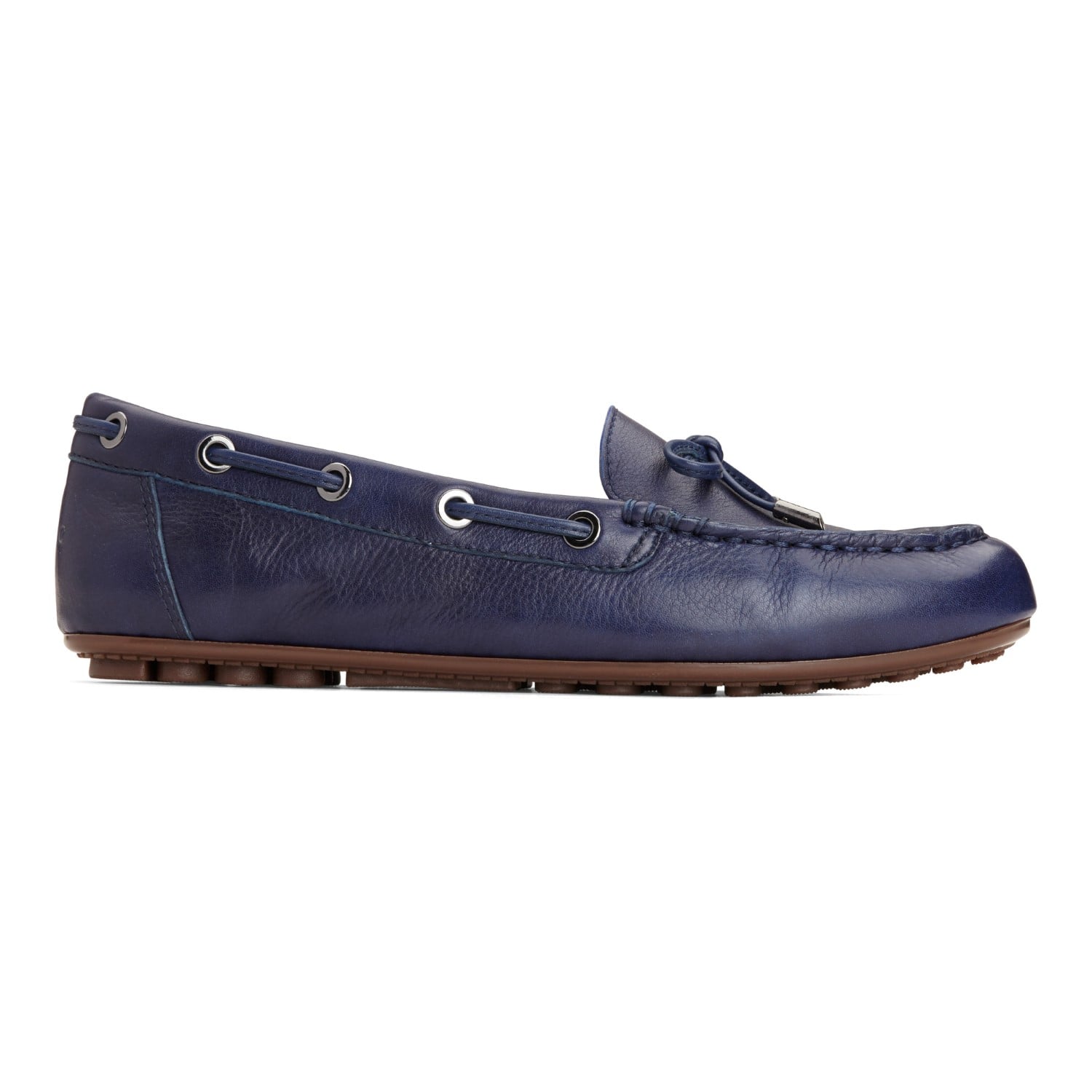 Vionic Honor Virginia - Women's Supportive Boat Shoe - Twilight Leather - 4 right view
