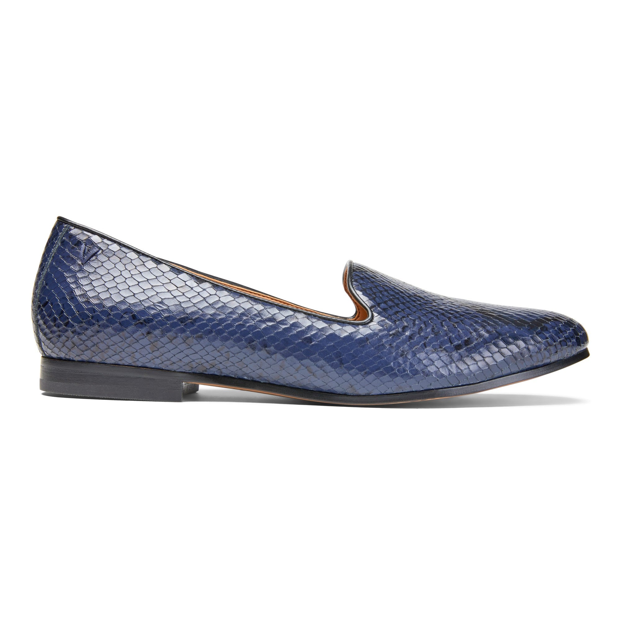Vionic Willa Women's Slip-on Flat - Navy Boa - 4 right view