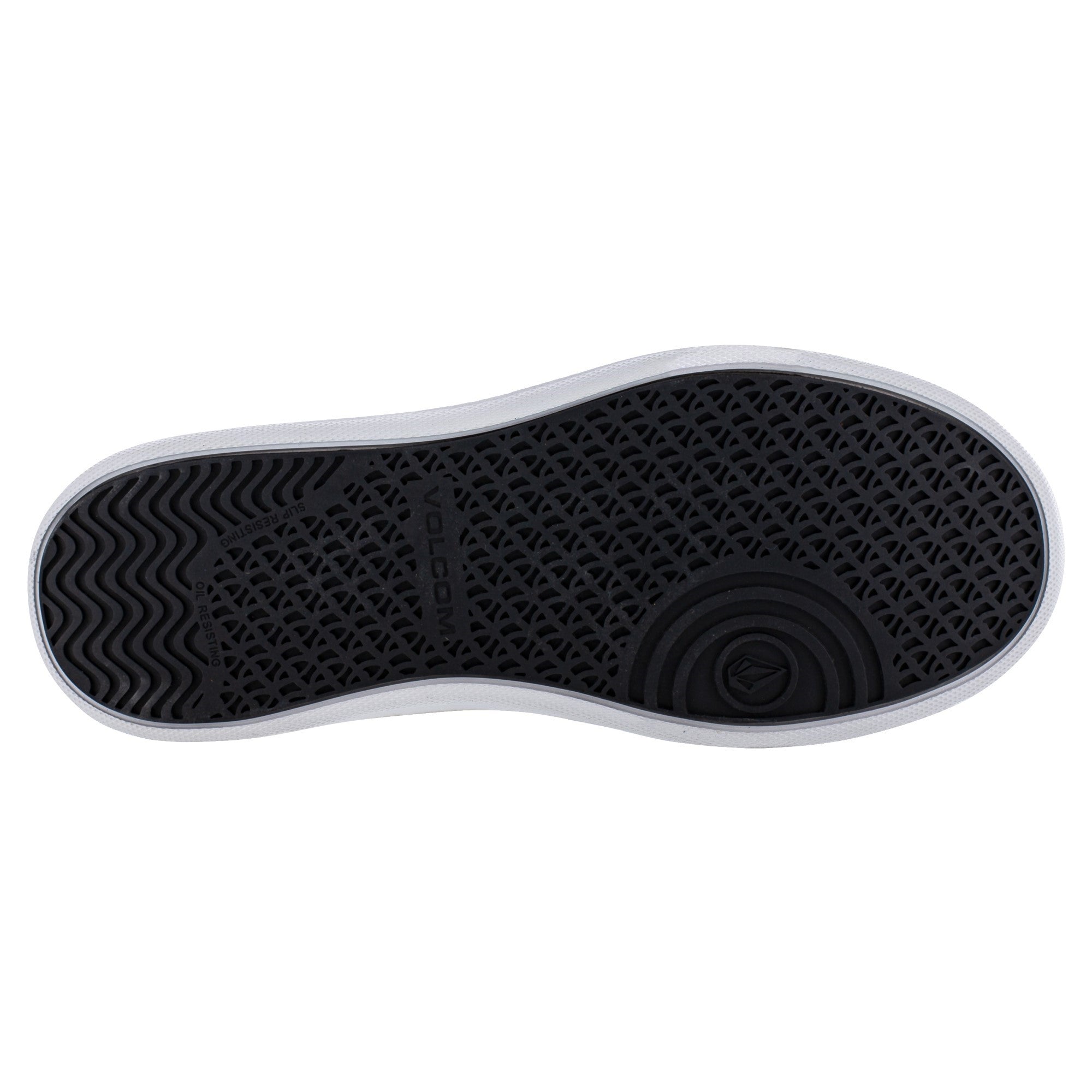 Volcom Evolve Men's Safety Toe Skate Shoe - Comp Toe - SD10 - SR - Olive/sage Suede Mesh - Bottom