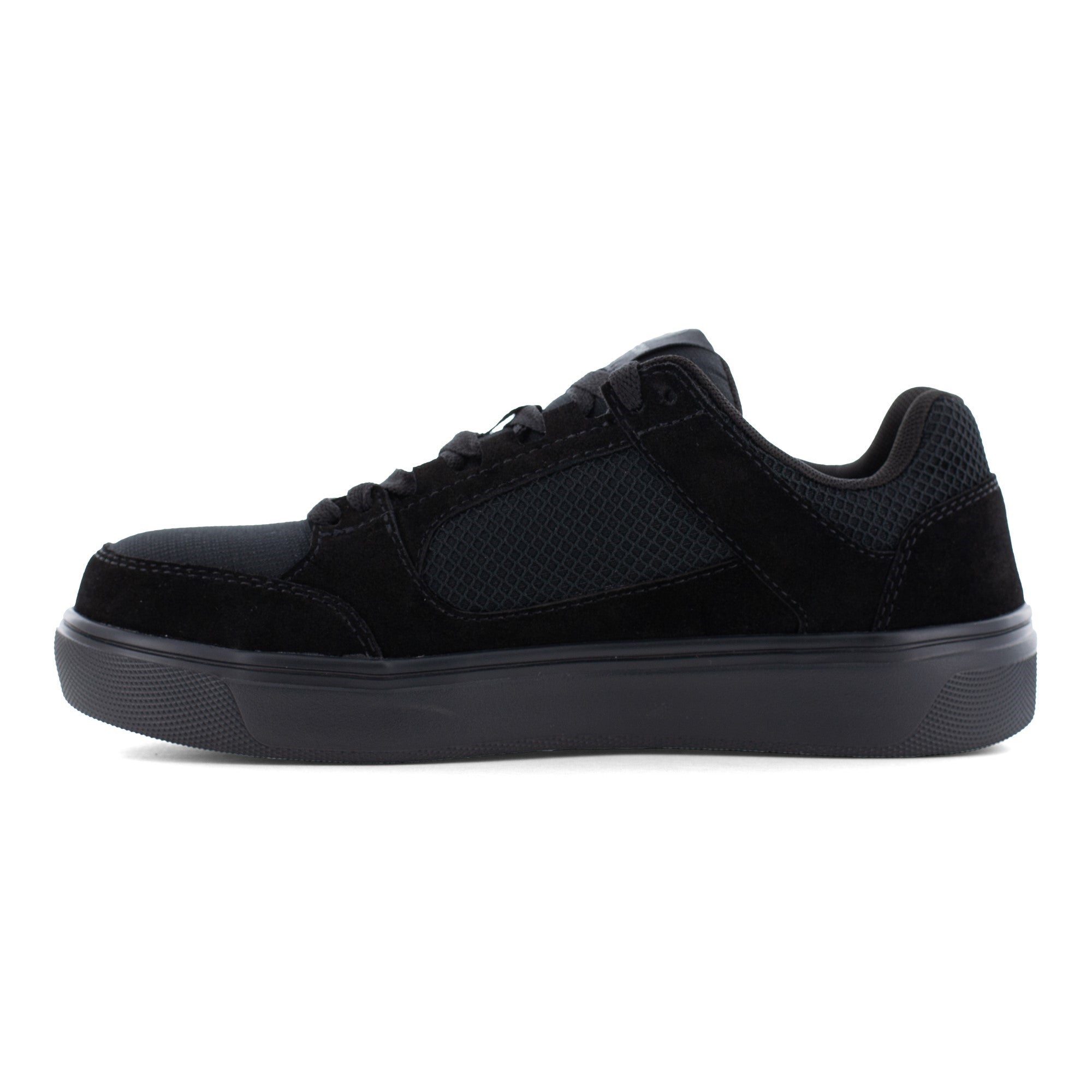 Volcom Evolve Men's Safety Toe Skate Shoe - Comp Toe - EH - SR - Triple Black - Left side