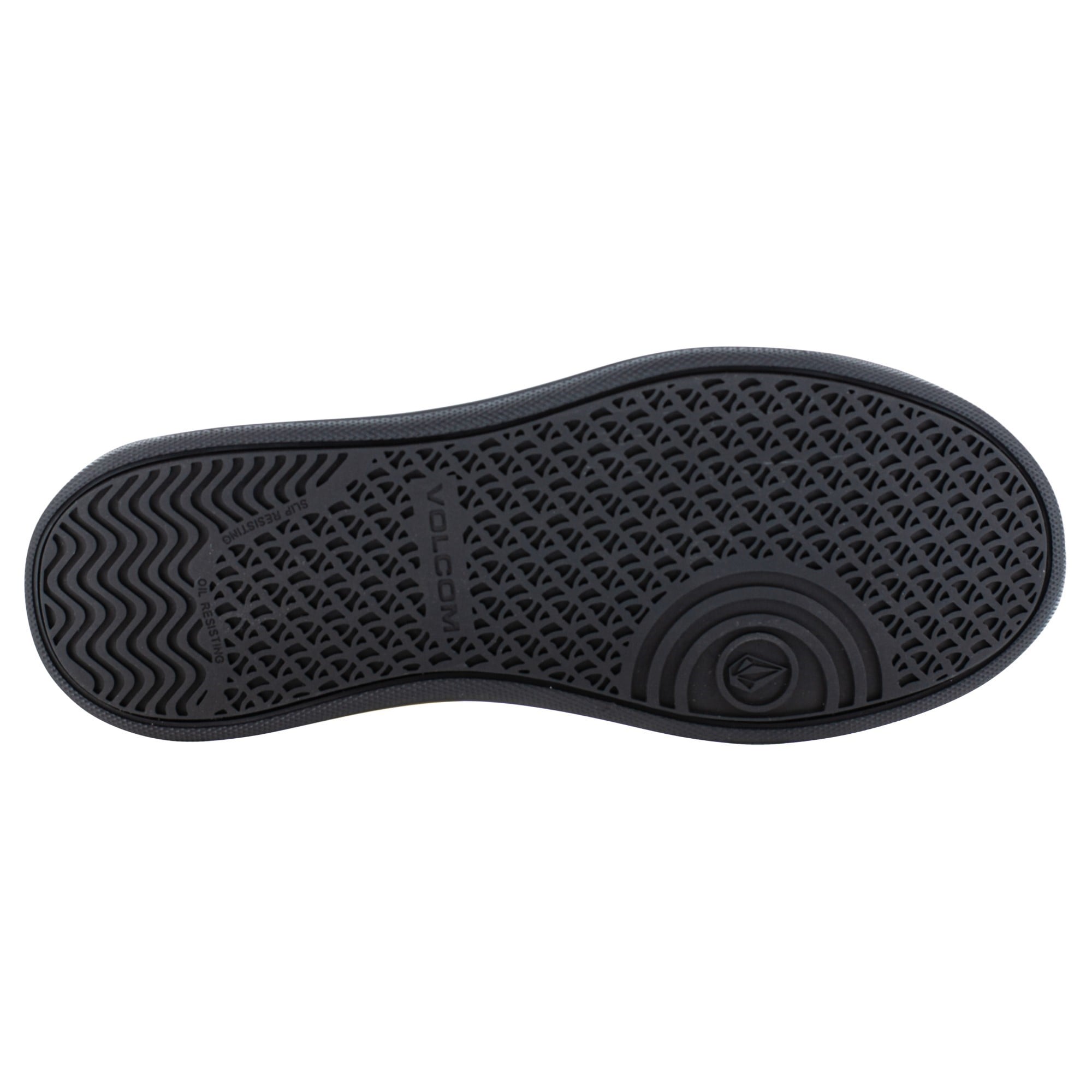 Volcom Evolve Men's Safety Toe High Top with Metarsal Guard Work Shoe - Comp Toe - SD10 - SR - Met Guard - Black And Yellow - Bottom