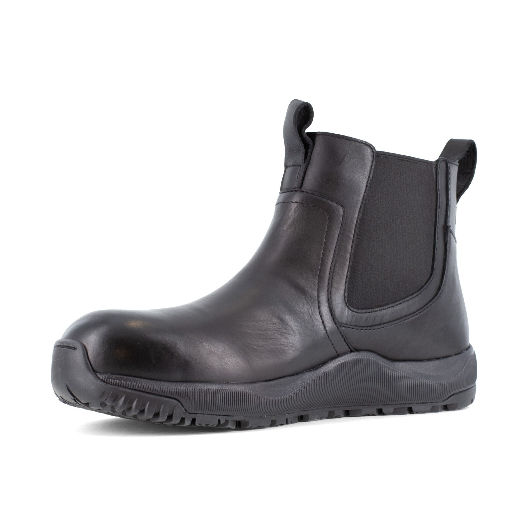 Volcom Men's Comp Toe Pull Up/Slip-on Safey Boot - ASTM F2413 - Timeless Style - TAA Compliant Easy On/Off - Street Shield - Black - Other Angle