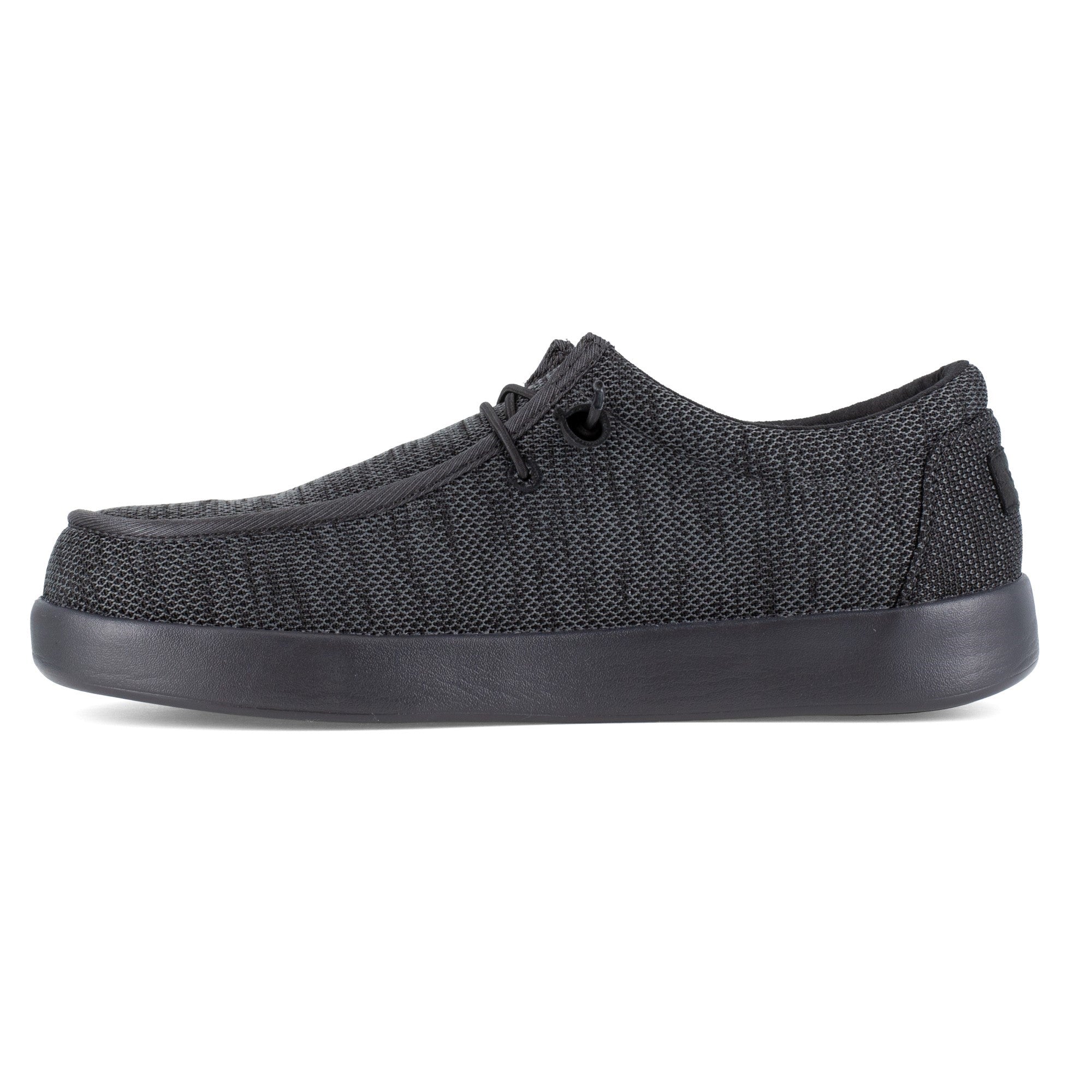 Volcom Chill Men's Safety Shoe - Yo Man Style - Roomy Comp Toe - EH - Metal Free - SR - Black - Left side