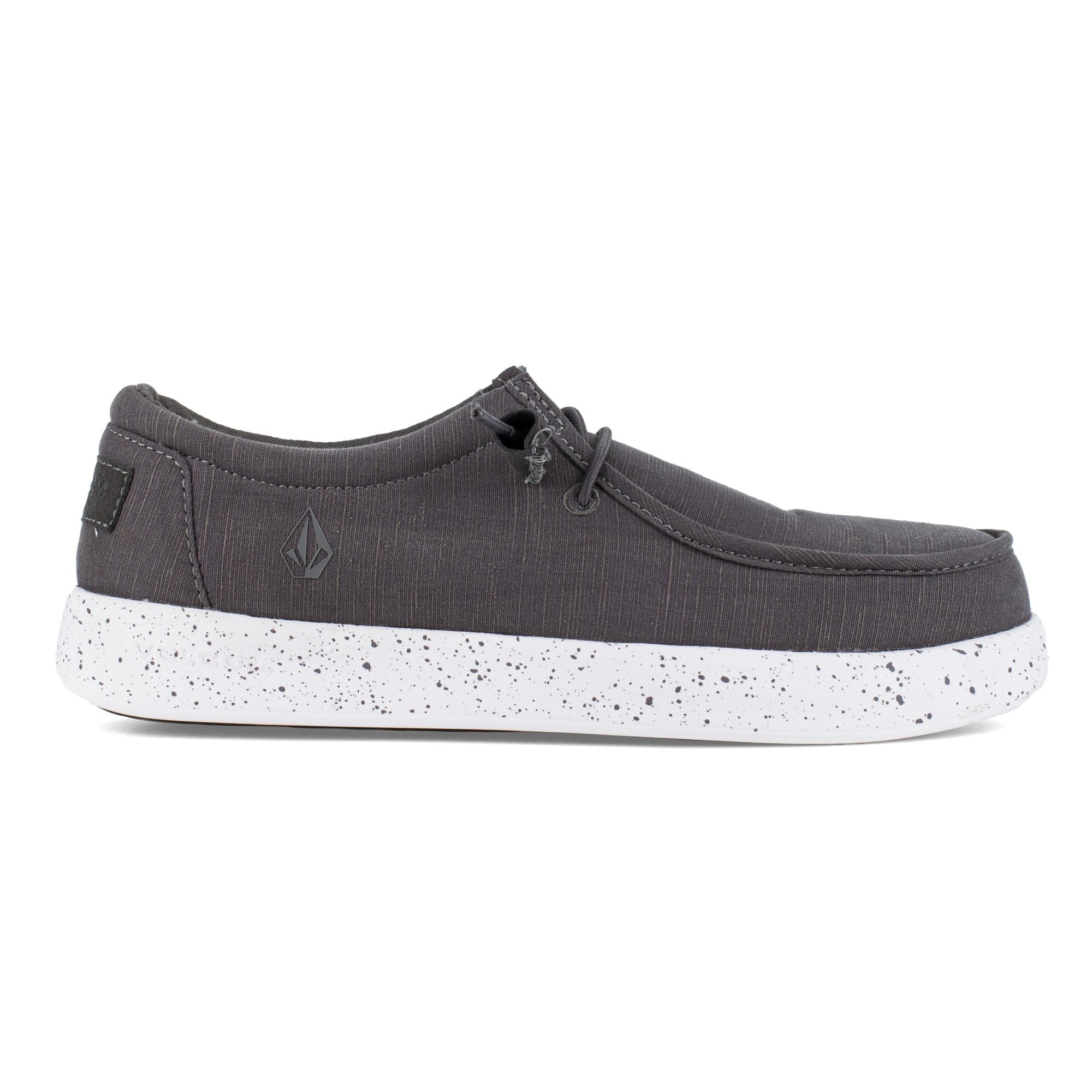 Volcom Chill Women's Safety Shoe - Yo Man Style - Roomy Comp Toe - EH - Metal Free - SR - Dark Grey - Right side