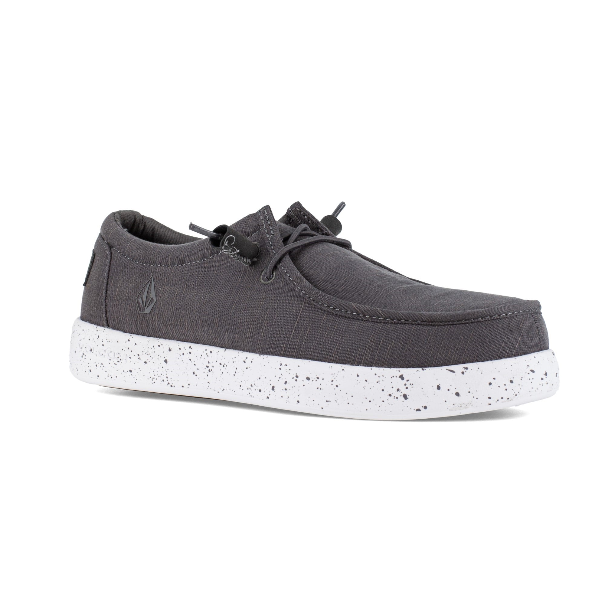 Volcom Chill Women's Safety Shoe - Yo Man Style - Roomy Comp Toe - EH - Metal Free - SR in Dark Grey