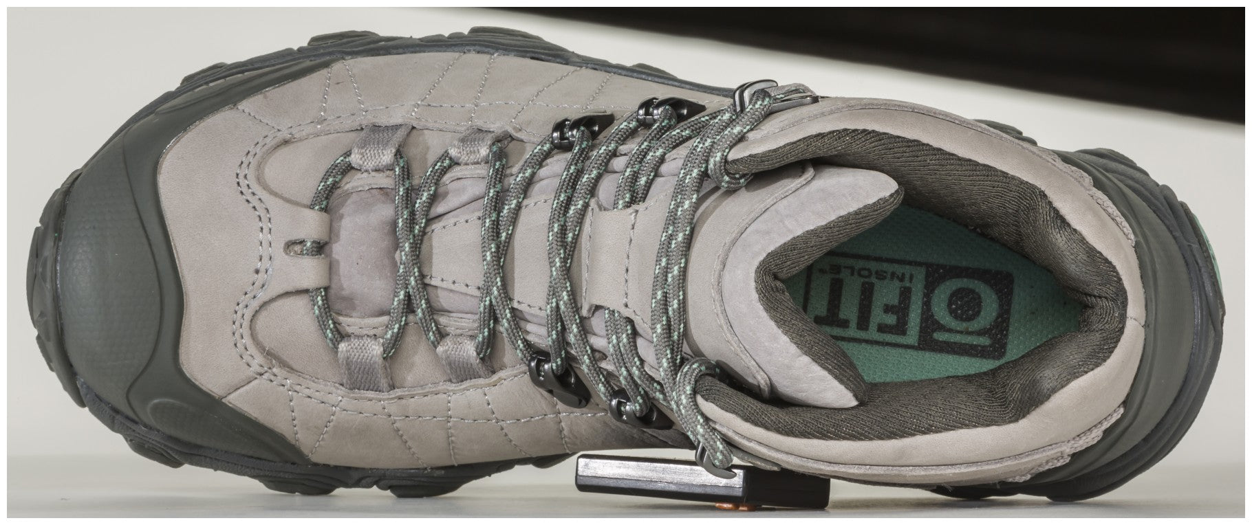 Oboz Bridger Mid Women's Waterproof Hiking Boot - Frost Gray Top
