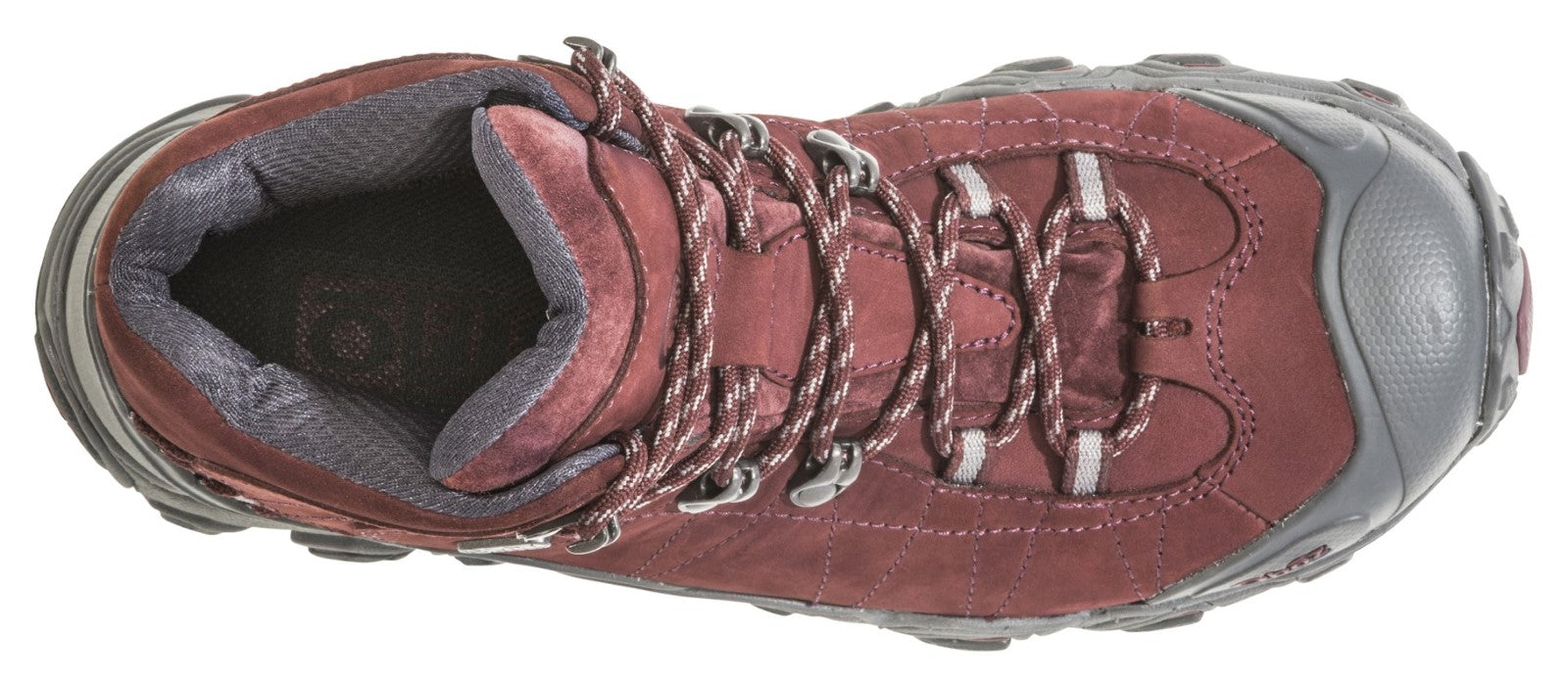 Oboz Bridger Mid Women's Waterproof Hiking Boot - Mahogany Top
