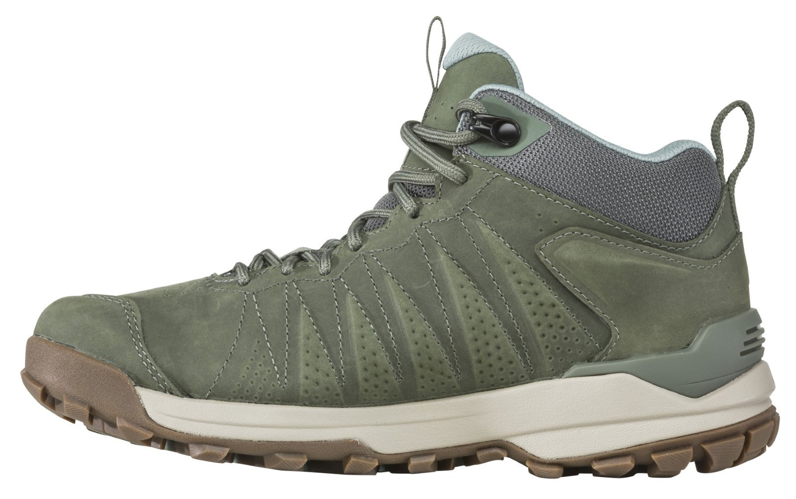 Oboz Sypes Mid Leather Waterproof Women's Boot - Thyme Inside