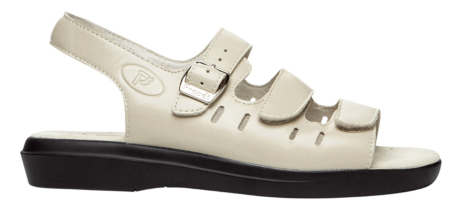 Propet Breeze Womens Sandals - Bone - out-step view