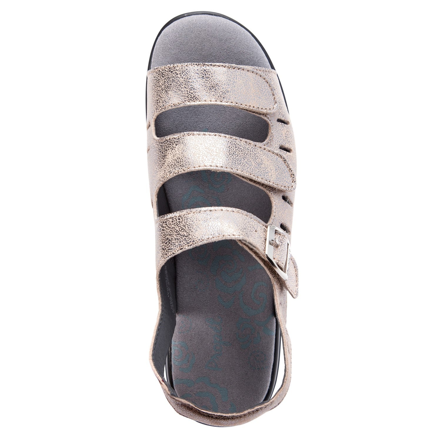 Propet Breeze Womens Sandals - Pearl Pewter - top view