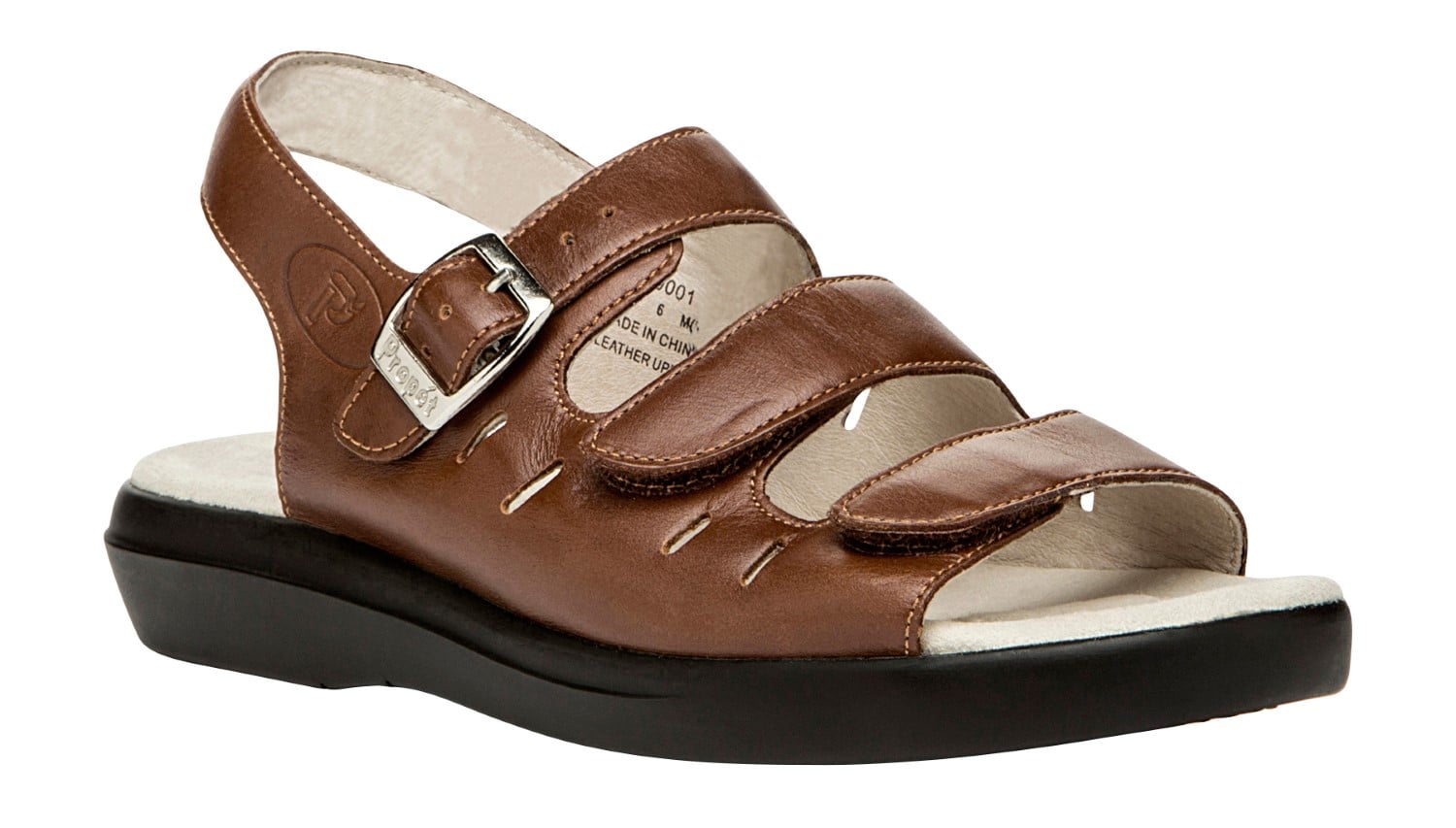Propet Breeze Womens Sandals - Teak Brown - angle view - main