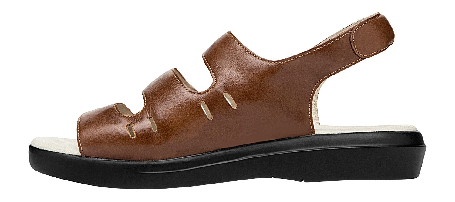 Propet Breeze Womens Sandals - Teak Brown - instep view