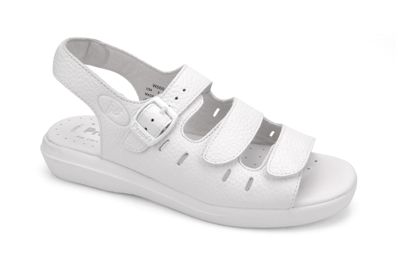 Propet Breeze Womens Sandals - White - angle view - main