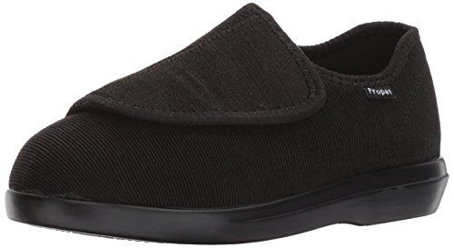 Propet Cush 'N Foot - Women's Orthopedic Stretchable A5500 Diabetic Shoes - Corduroy-Black