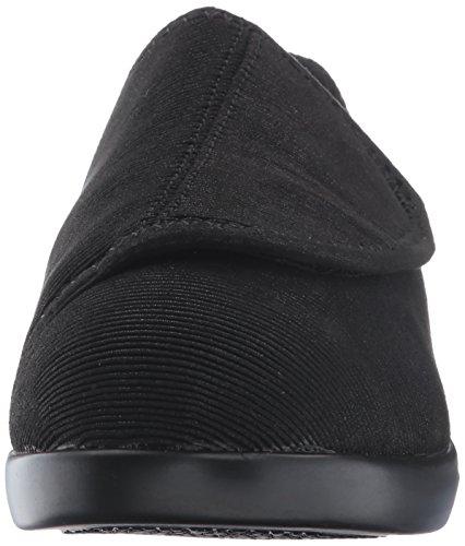 Propet Cush 'N Foot - Women's Orthopedic Stretchable A5500 Diabetic Shoes - Corduroy-Black