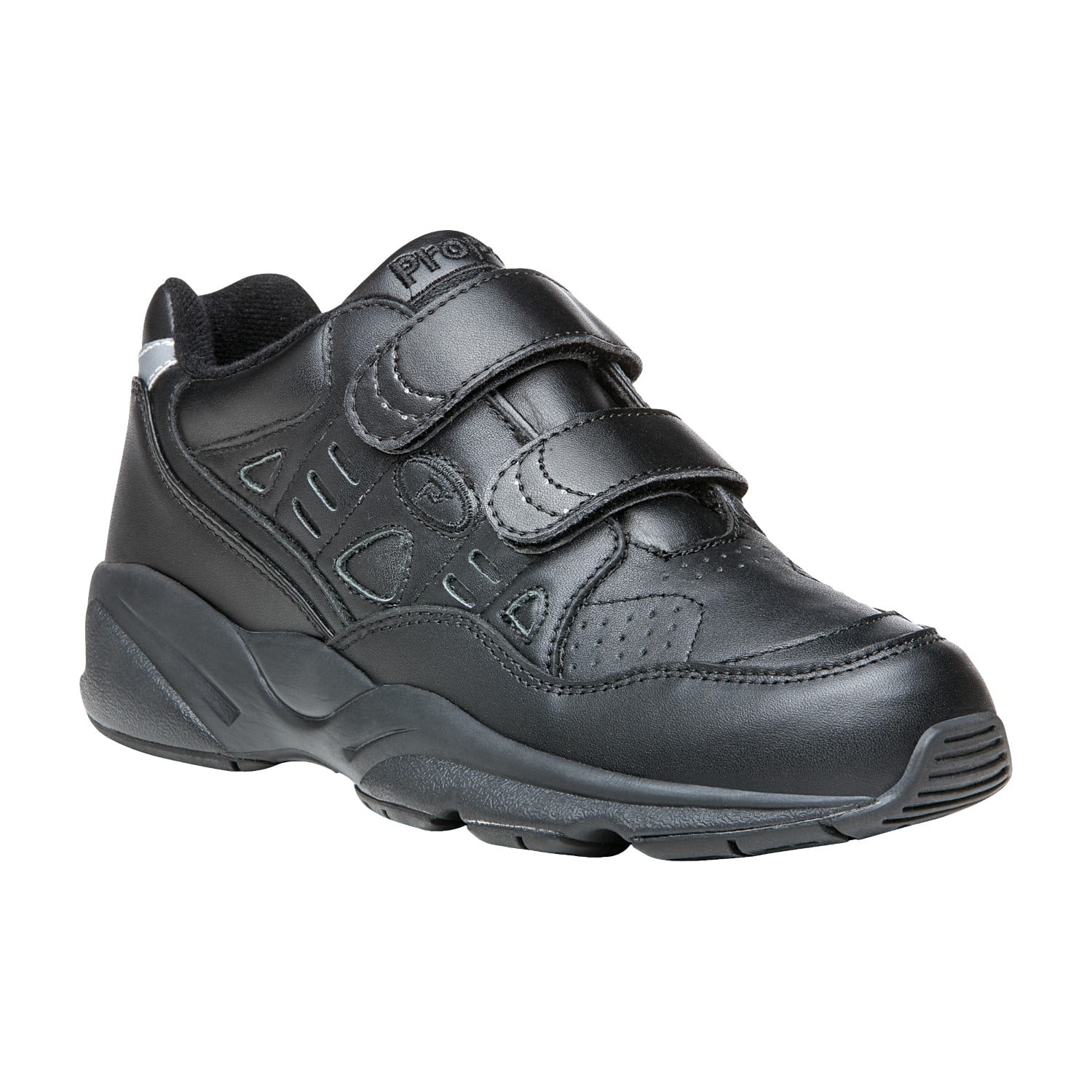 Propet Stability Walker Strap - Women's Diabetic Comfort Shoe in Black
