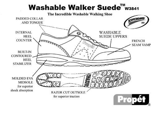 Propet Washable Walker - Women's Casual Orthopedic Shoe - Black Suede