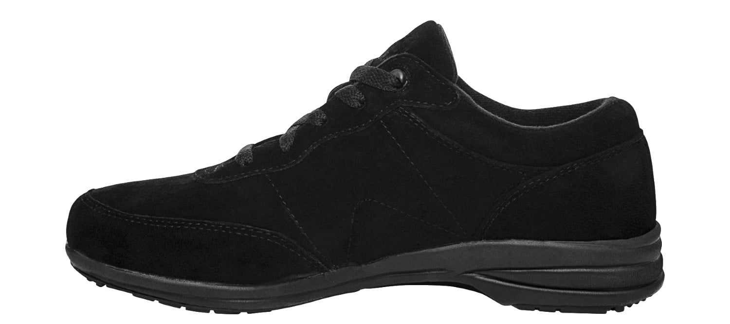 Propet Washable Walker - Women's Casual Orthopedic Shoe - Black Suede