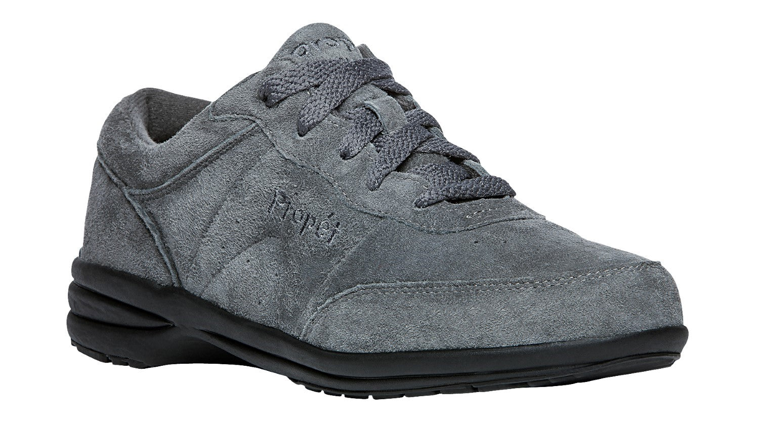 Propet Washable Walker - Women's Casual Orthopedic Shoe - Pewter Suede