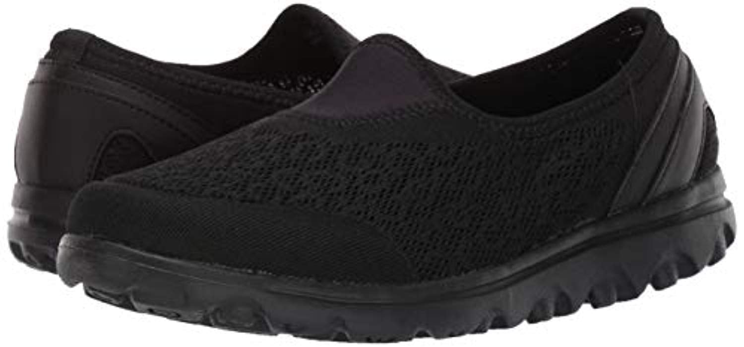 Propet TravelActiv Slip-On - Women's Flexible Comfort Shoe in All-Black