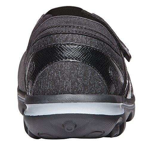 Propet Onalee - Women's Stretchable Mary Jane Shoe - Grey/Black